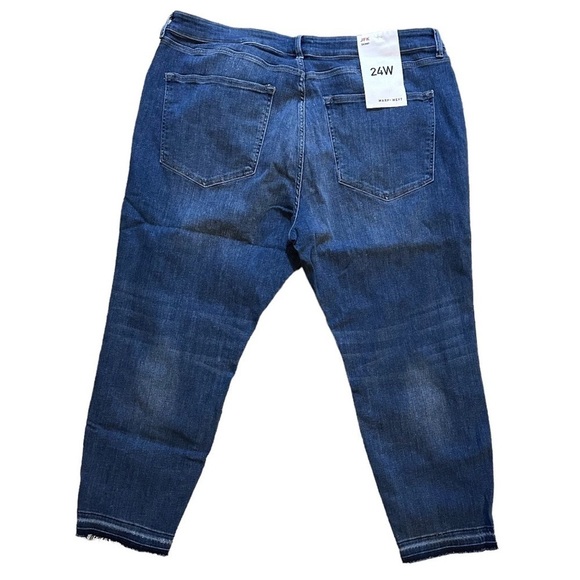 NWT Warp+Weft Plus Size 24 New York Skinny Jeans Blue - Picture 7 of 12